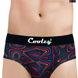 COOLZY Pack Of 2 Printed Anti Bacterial Basic BriefsPURTMLBF2K13-S-picture-0