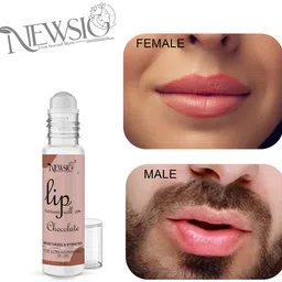 Newsio Lip Set Of 3 Roll On Serum For Moisturizes & Hydrates - 10 ml Each - Chocolate image 2