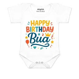arvesa Happy Birthday Bua Printed Romper-picture-23