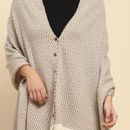 Global Republic Printed Tie-Up Neck Shrug image 2
