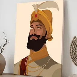 Myntra Elegant Homes Gold-Toned & Red 1 Piece Canvas Religious Wall Paintings-16