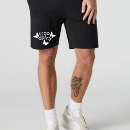 FABSTIEVE Men Typography Printed Regular Fit Low-Rise Cotton Shorts-image-80