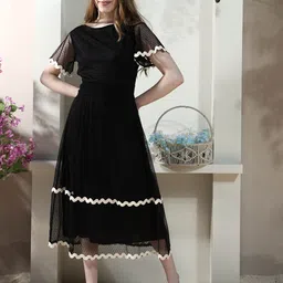 Boho By Athena Bell Sleeve Fit & Flare Midi Dress-image-76