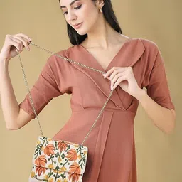 EVEDA Women Floral Printed Bucket Sling Bag-3