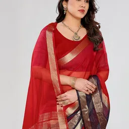 Moda Rapido Woven Design Zari Organza Saree-picture-11