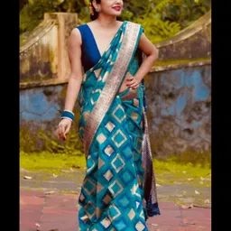 Flosive Woven Design Zari Art Silk Banarasi Saree-picture-55