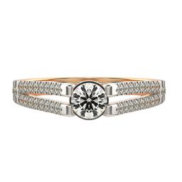 VALANOVA Women 18 Kt 925 Sterling Silver Lab Grown 0.65 CT Diamond Ring 2.82 gm-image-68