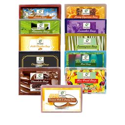 SPARSHAM-NATURE'S TOUCH Set Of 11 Almond- Aloevera- Haldi Chandan- Chocolate- Coconut Soap-image-43
