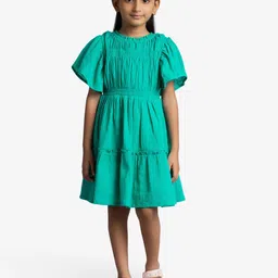 Ed-a-Mamma Flared Sleeve Fit & Flare Dress-50