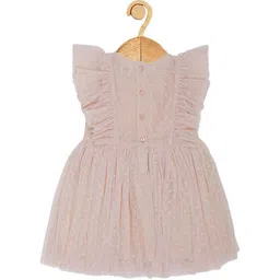 Creative Kids Flutter Sleeve Net A-Line Mini Dress image 2
