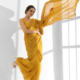 Kalista Embellished Beads and Stones Pure Chiffon Saree-picture-14