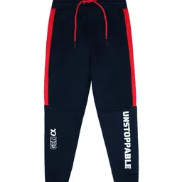 Nino Togs Boys Typographic Printed Cotton Joggers-image-35
