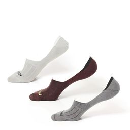 OLWEN Men Pack Of 3 Patterned Cotton Shoe Liners Socks-picture-16