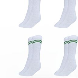 MUKHAKSH Unisex White Socks-image-68