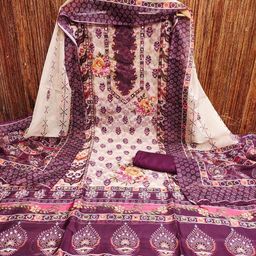 KALINI Printed Organza Unstitched Dress Material-image-91