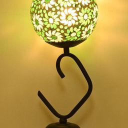 SOMIL Green Textured Glass Table Lamp-image-79