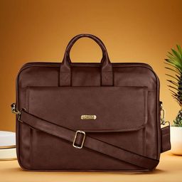 LOREM Men Textured Laptop Bag-36