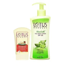 Lotus Herbals Set Of 2 Aloesoft Daily Body Lotion 250 ml & Sheamoist 120 g-17