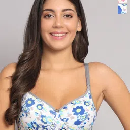 Calcados Pack Of 2 Floral Printed Full Coverage Lightly Padded Bra-35
