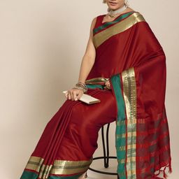 IndianRang Embellished Zari Saree-picture-28