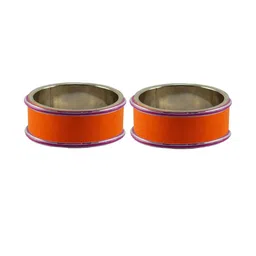 Vidhya Kangan Women Orange Bangle-image-31