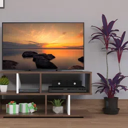 Wood Inspire Brown Engineered Wood Entertainment Unit-image-74