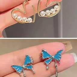 MADDY SPACE Contemporary Studs Earrings-picture-3