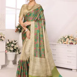 KALINI Floral Printed Saree-43