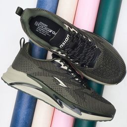 ASIAN Men Mesh High-Top Running Non-Marking Shoes-image-8