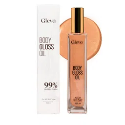 Gleva Lightweight & Fast Absorbing Body Gloss Shimmer Oil With Vitamin E - 100 ml-14