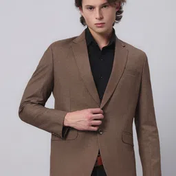 Darelooks Premium Clothing Men Brown Slim Fit Single Breasted Party Formal Blazer-picture-54