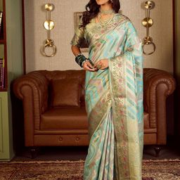 Dori Woven Design Zari Organza Banarasi Saree-image-64