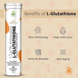 Healthy Nutrition - Just for the Health of it L-Glutathione 600 Mg With Vitamin C For Glowing Skin,Antioxidants,Detoxification Pigmentation,And Tan Removal For Men & Women- 1 Count,20 Capsule image 5