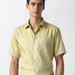 Van Heusen Men Solid Spread Collar Pure Cotton Formal Shirt-picture-20