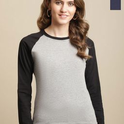 Tromko Women 2 Colourblocked T-shirt-picture-48