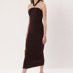 Trendyol Women Solid Bodycon Midi Dress-image-75
