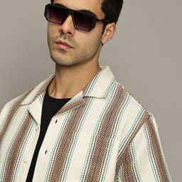 The Roadster Lifestyle Co. Men Premium Relaxed Fit Vertical Striped Cotton Casual Shirt-picture-39