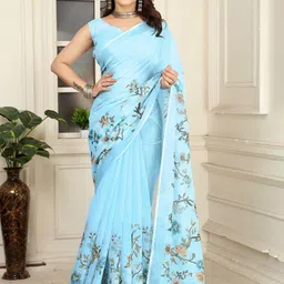 Moda Rapido Ethnic Motifs Printed Zari Saree-image-63