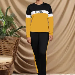 Moda Rapido Striped Round Neck T-Shirt With Joggers Co-Ords Set-picture-51