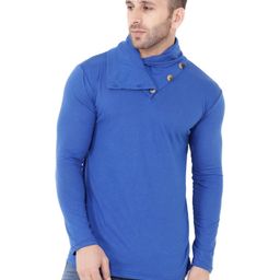 Blisstone High Neck Slim Fit Cotton Casual T-shirt-picture-16