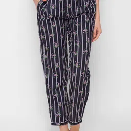 ETC Printed Mid Rise Lounge Pants-image-69