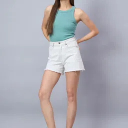 98 Degree North Women Solid Round Neck Cotton Regular Top-37