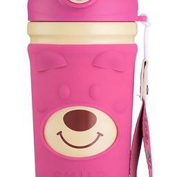 YK Pink & Yellow Kids Stainless Steel Printed Double Wall Vacuum Water Bottle 350ML-picture-36