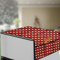 The Furnishing Tree Brown Printed Refrigerator Cover-image-91