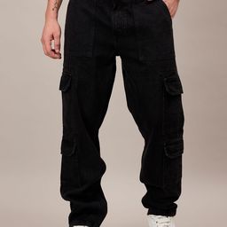 Mast & Harbour Men Loose Relaxed Fit Mid-Rise Jeans-image-82