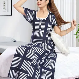 NIGHTY KING Printed Maxi Nightdress-picture-29