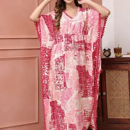 Claura Printed Maxi Nightdress-image-30