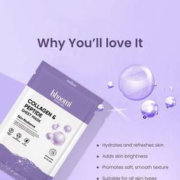 BHOOMI HERBAL INDIA Collagen & Peptide Sheet Mask - 20 ml image 5