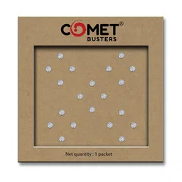 Comet Busters Beautiful Traditional Designer Bindi - Silver-21