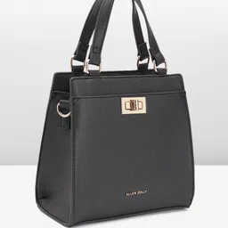 Allen Solly Textured Structured Handheld Bag image 5